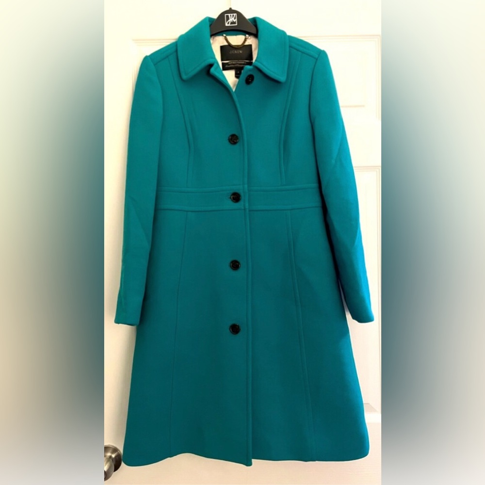 Lady Day Coat, Teal. Size 6